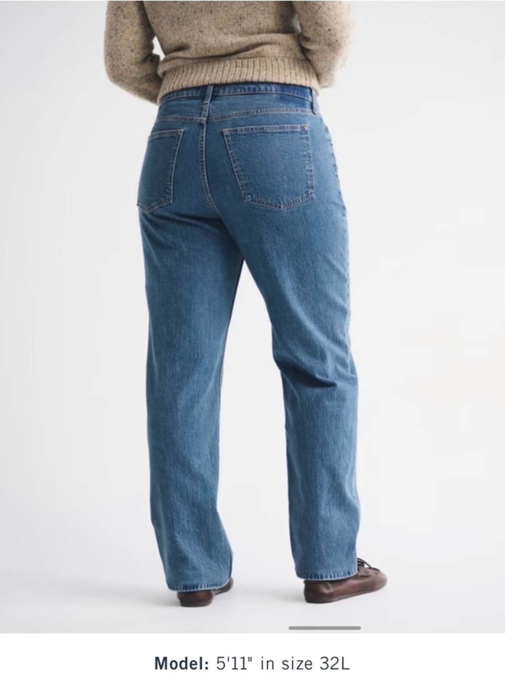 Abercrombie & Fitch Women’s Straight-Leg Jeans — curve love